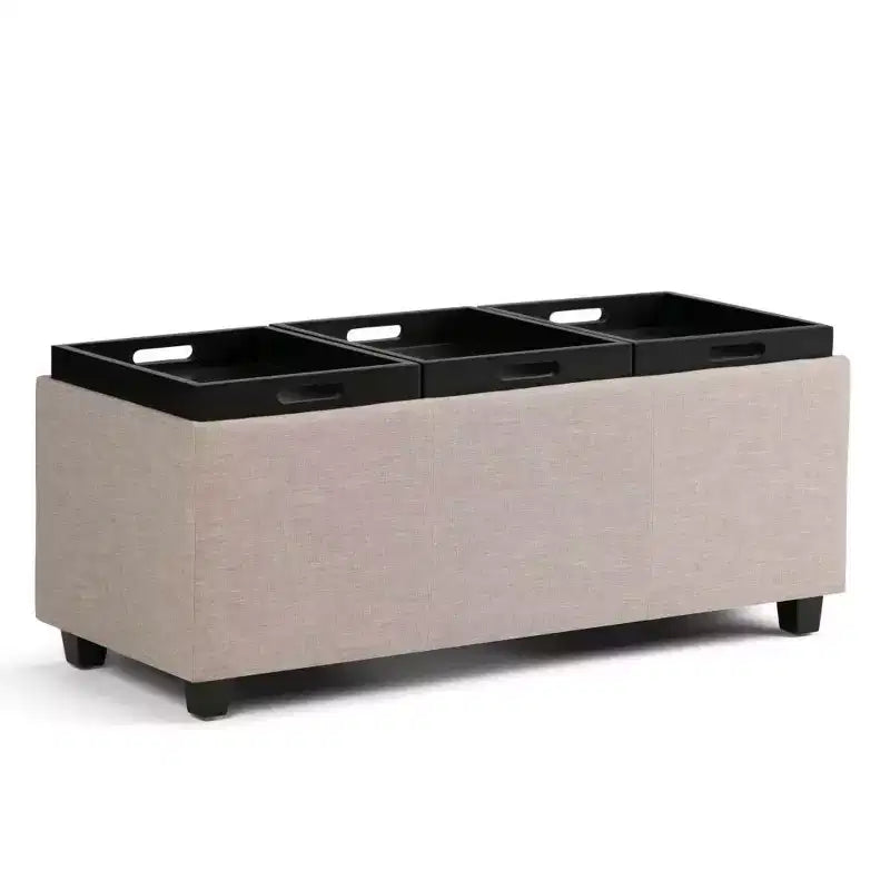 Franklin Storage Ottoman and benches - WyndenHall