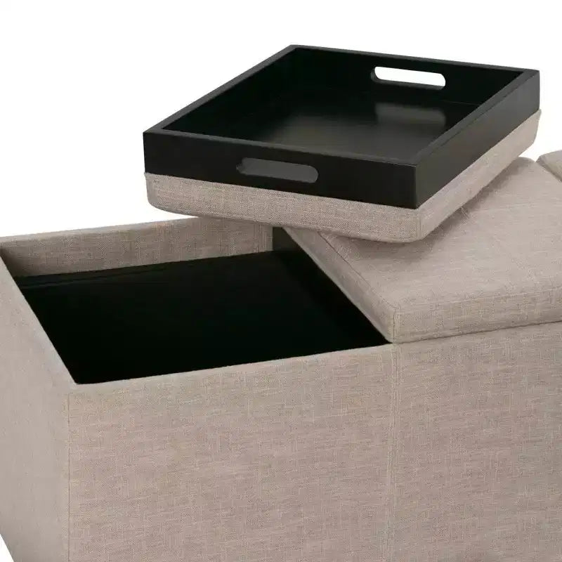 Franklin Storage Ottoman and benches - WyndenHall