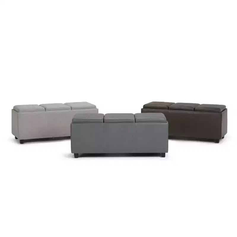 Franklin Storage Ottoman and benches - WyndenHall