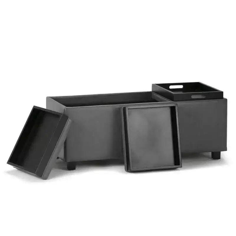 Franklin Storage Ottoman and benches - WyndenHall