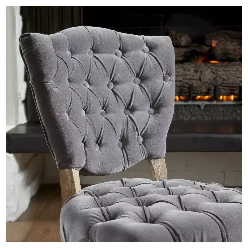 Bates Tufted Dining Chair Set 2ct - Christopher Knight Home