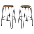 Carolina Living Set of 2 29" Winston Barstools Maple/Black