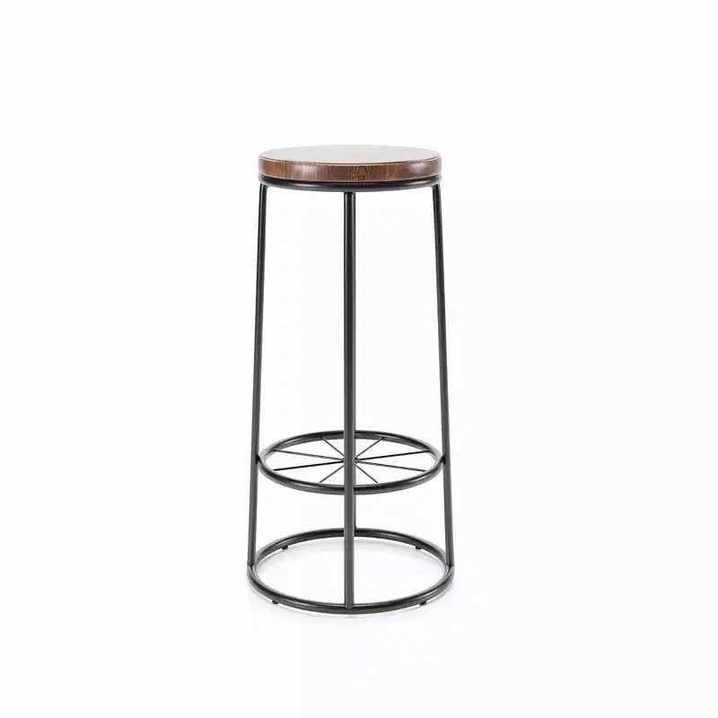 24/7 Shop At Home: Set of 2 Pilat Barstools, 33" Fixed Height, Metal Frame & Footrest, Light Gray