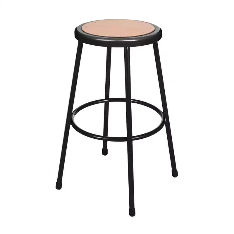 Set of 2 30" Heavy Duty Steel Barstools Black - Hampden Furnishings: No Assembly, Masonite Seat, 300lb Capacity