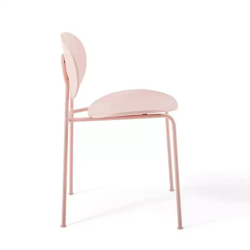 Set of 2 Palette Dining Side Chair Pink - Modway: Mid-Century Modern, Polypropylene Frame, Spot Clean