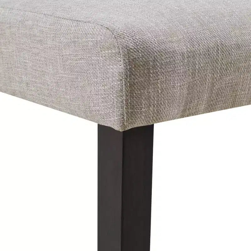 Set of 2 Landon Tufted Upholstered Chair Set Taupe - Picket House Furnishings: Contemporary Polyester, Foam-Filled