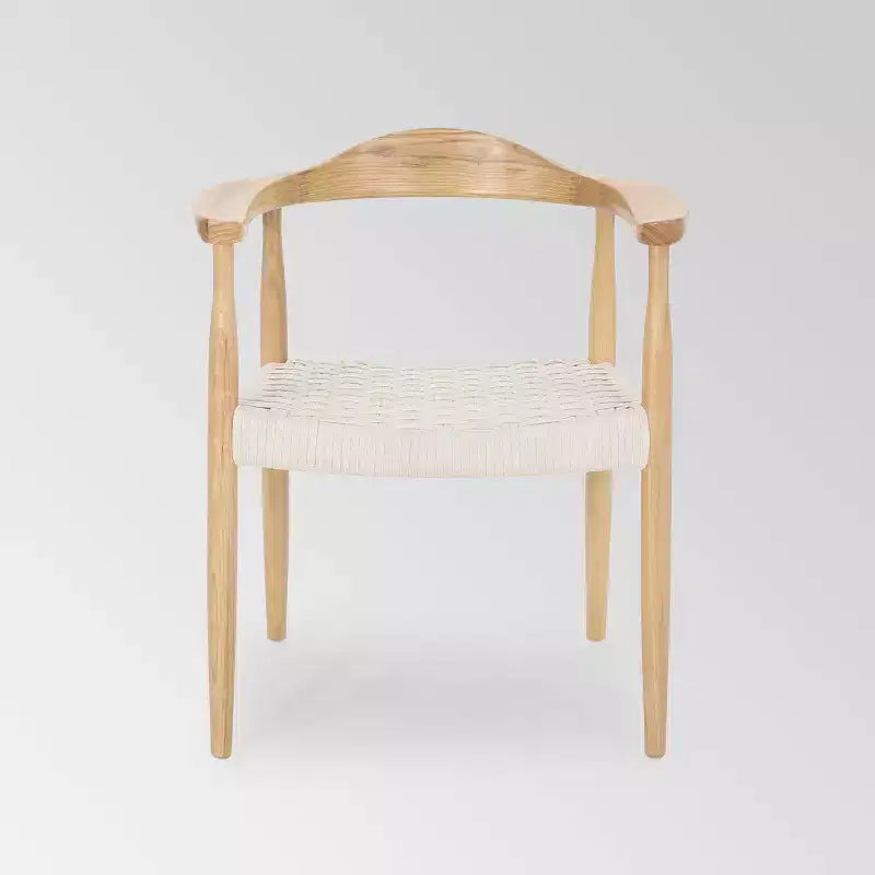 Palmyra Mid Century Modern Chair White - Christopher Knight Home: Wool & Cotton Blend, No Assembly Required