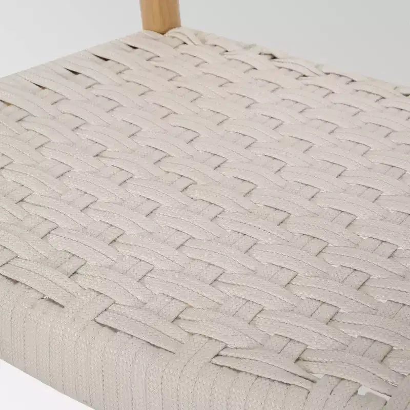 Palmyra Mid Century Modern Chair White - Christopher Knight Home: Wool & Cotton Blend, No Assembly Required