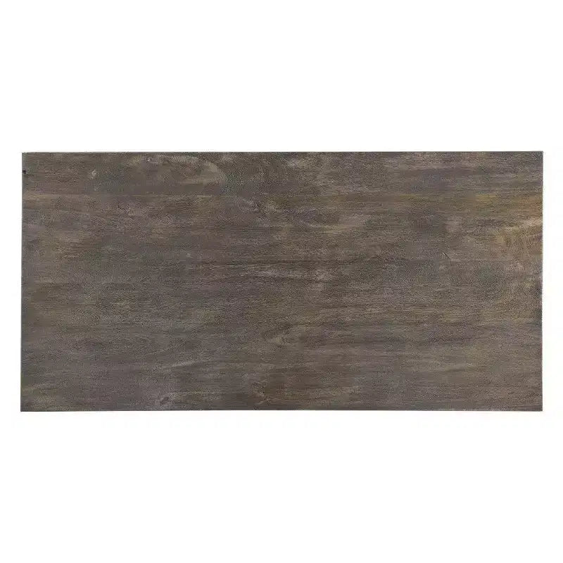 71" Lark Mango Wood Dining Table Brown - Timbergirl: Pedestal Base, Seats 6, Non-Extension Rectangle