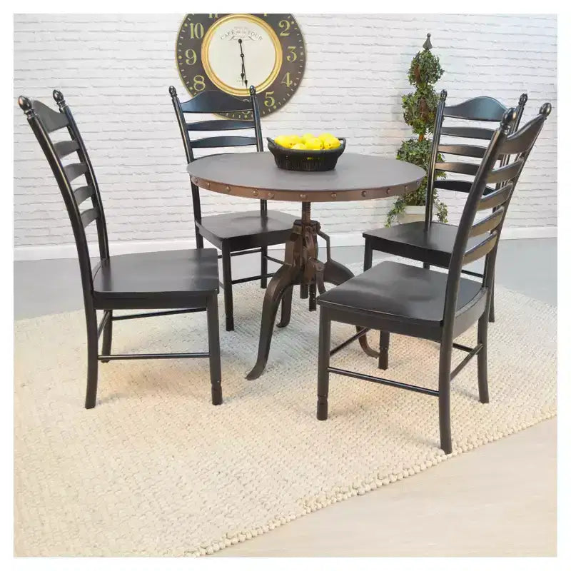 Mundra Adjustable Crank Dining Table - Carolina Cottage