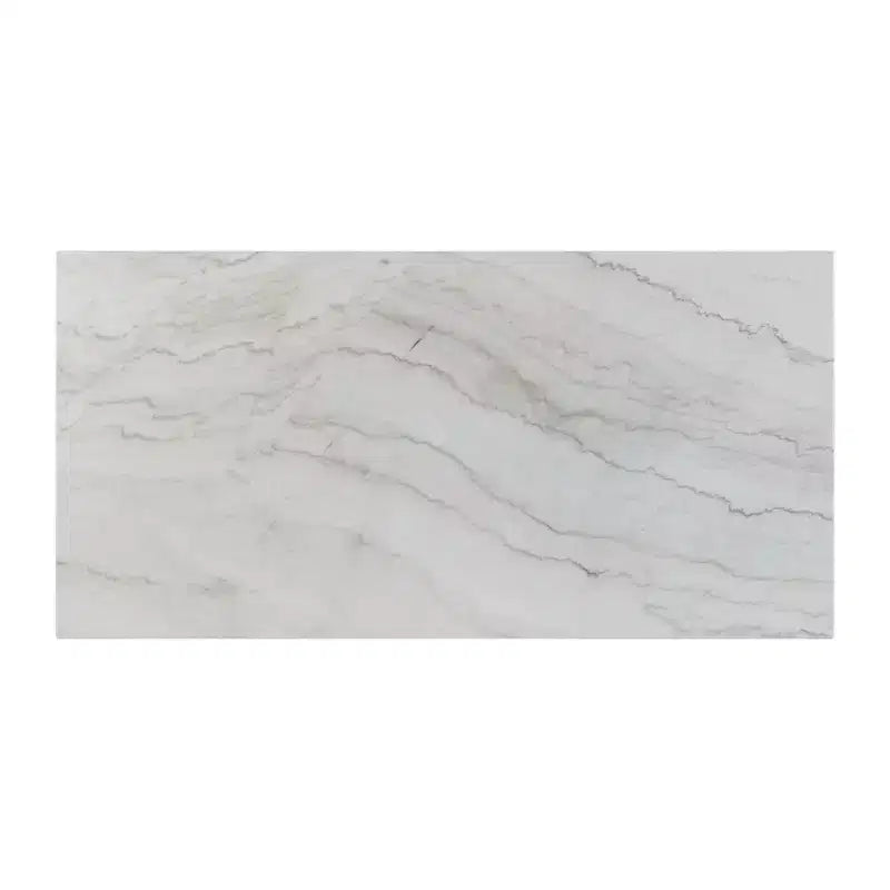 Picket House Furnishings Liam Standard Height Rectangular Dining Table White Marble: Scandinavian Style, Rubberwood Frame, Seats 4