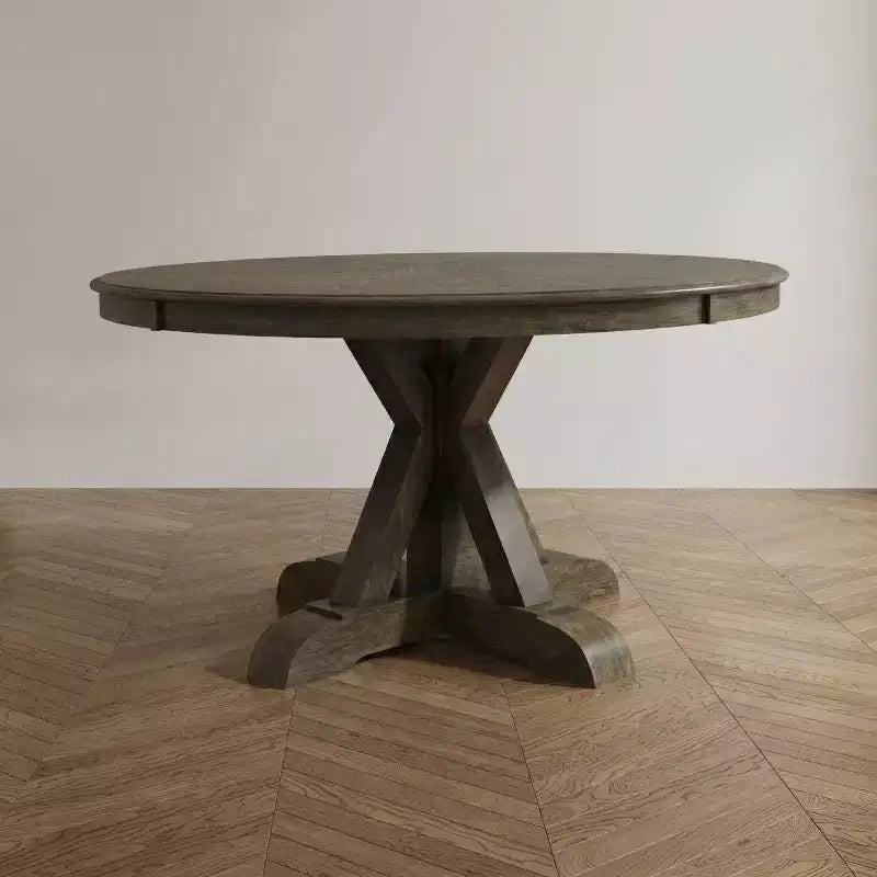 HOMES: Inside + Out Iohomes Jellison Transitional Round Dining Table Light Oak