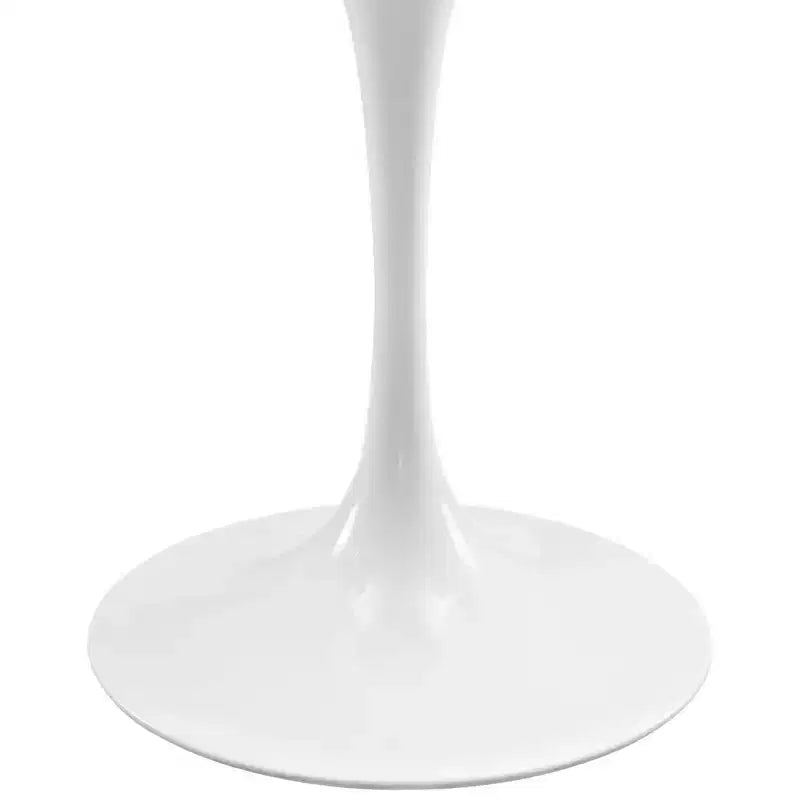 48" Lippa Oval Walnut Dining Table Walnut - Modway: Sleek Modern Pedestal, Seats 4
