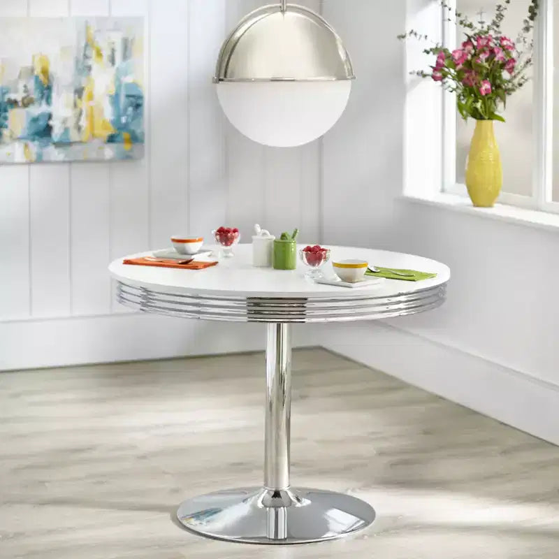 Buylateral Raleigh Retro Dining Table White