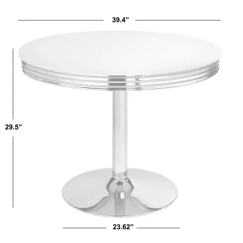 Buylateral Raleigh Retro Dining Table White