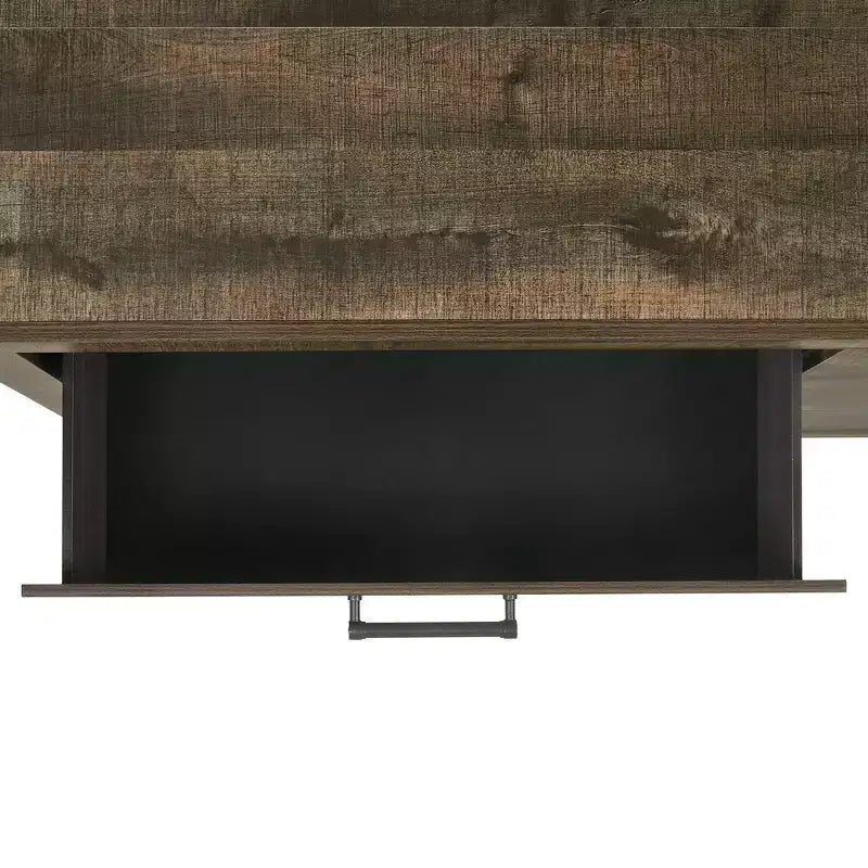 Beckett 5 Drawer Chest Walnut - Picket House Furnishings: Vertical Storage, Bronze Hardware, MDF Composite