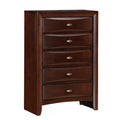 Acme Furniture 32" Ireland Chest Espresso: 5-Drawer Wood Storage, Metal Glides, No Assembly Required