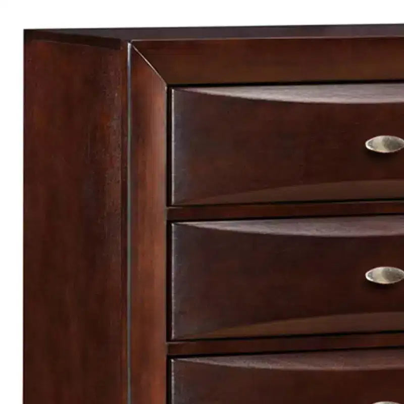 Acme Furniture 32" Ireland Chest Espresso: 5-Drawer Wood Storage, Metal Glides, No Assembly Required