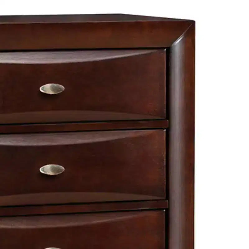 Acme Furniture 32" Ireland Chest Espresso: 5-Drawer Wood Storage, Metal Glides, No Assembly Required