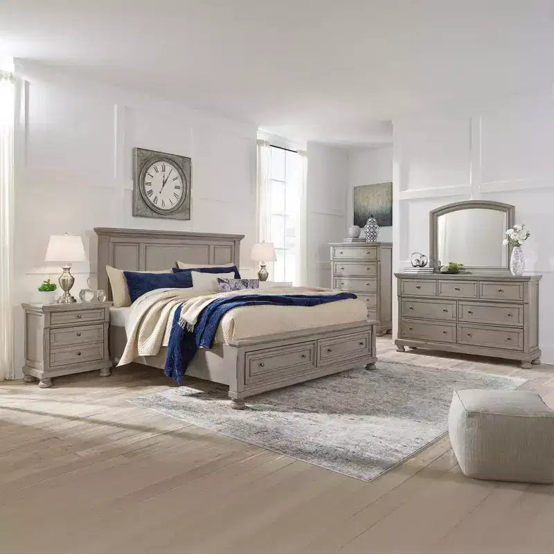 Lettner Dresser Light Gray - Signature Design by Ashley: Traditional 7-Drawer Storage