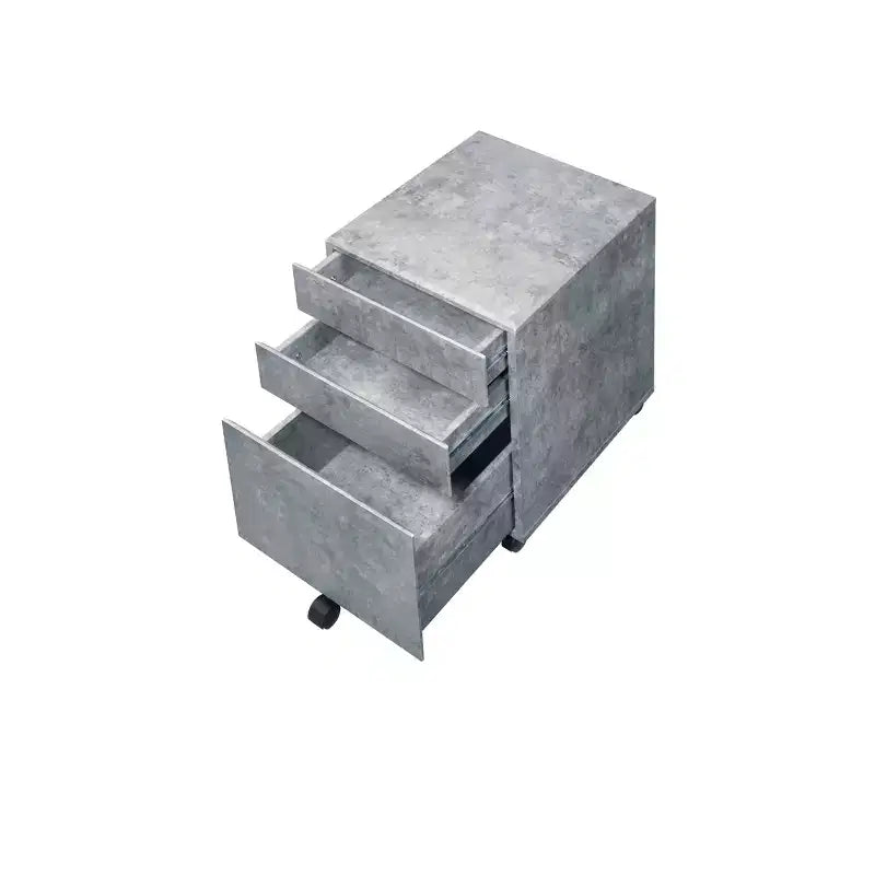 Jurgen File Cabinet Faux Concrete - Acme Furniture