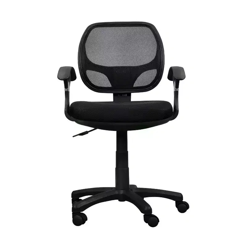 Midback Mesh Task Office Chair Black - Techni Mobili: Pneumatic, Swivel, 150lbs Capacity