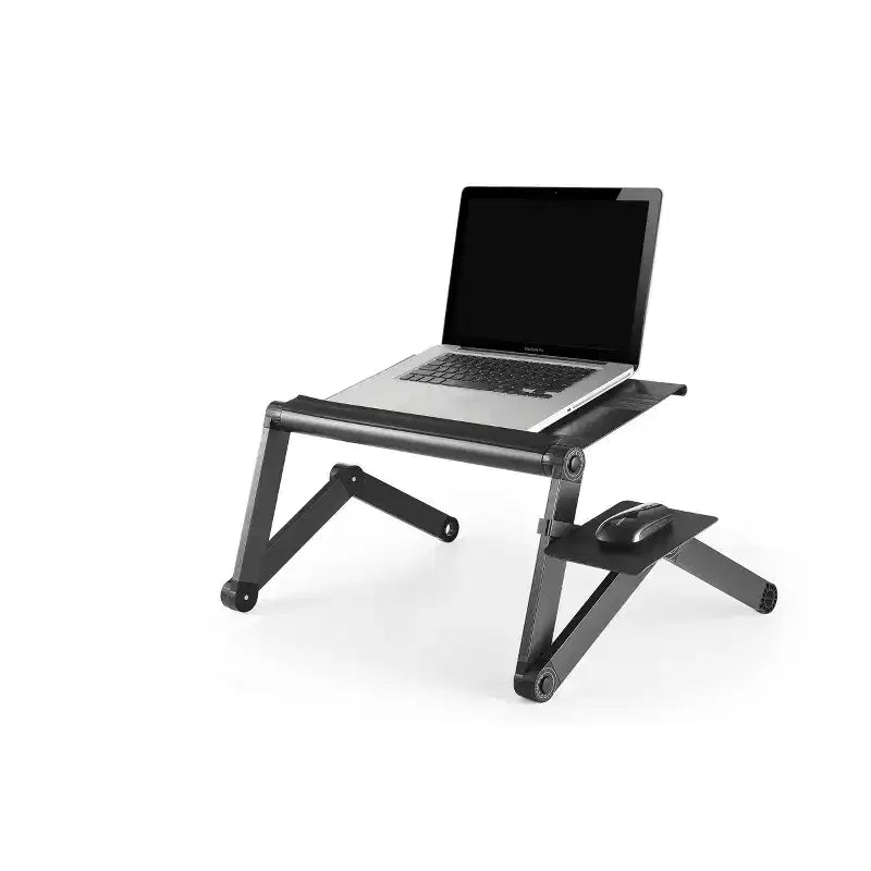Workez Adjustable Laptop Cooling Stand & Lap Desk Black - Uncaged Ergonomics: Ergonomic, Aluminum, USB Ports