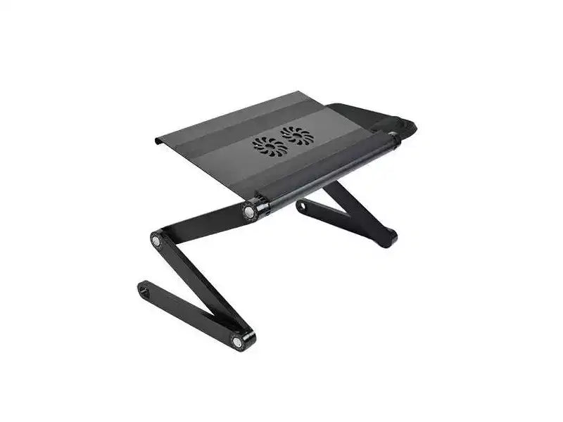 Workez Adjustable Laptop Cooling Stand & Lap Desk Black - Uncaged Ergonomics: Ergonomic, Aluminum, USB Ports