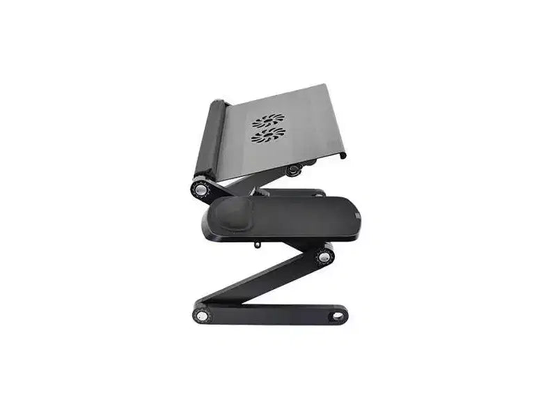 Workez Adjustable Laptop Cooling Stand & Lap Desk Black - Uncaged Ergonomics: Ergonomic, Aluminum, USB Ports
