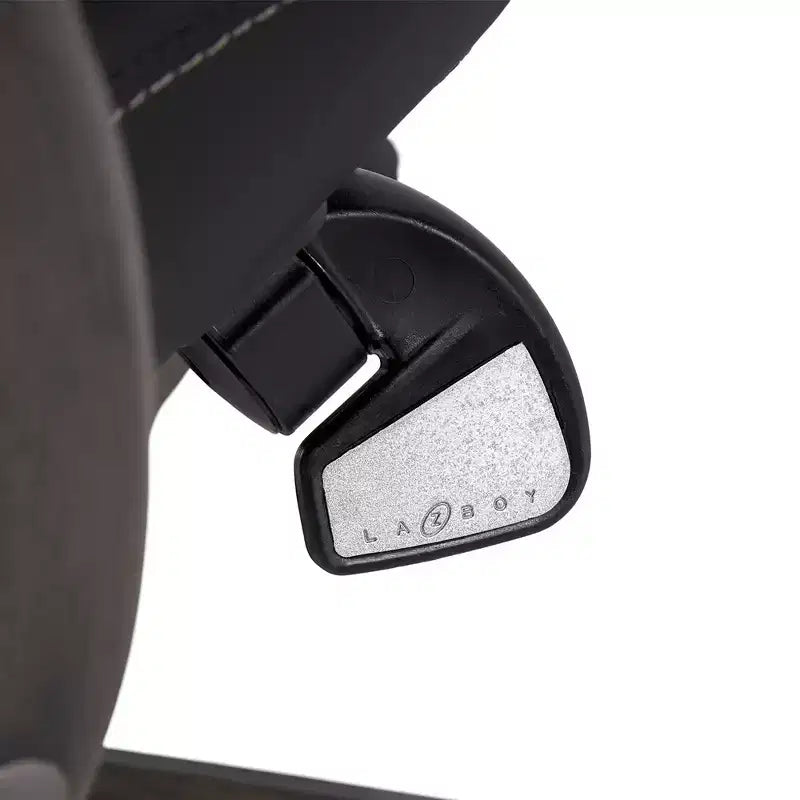 Dearden Big & Tall Executive Chair Bonded Leather Black - La-Z-Boy: Ergonomic, Adjustable, Comfort Core