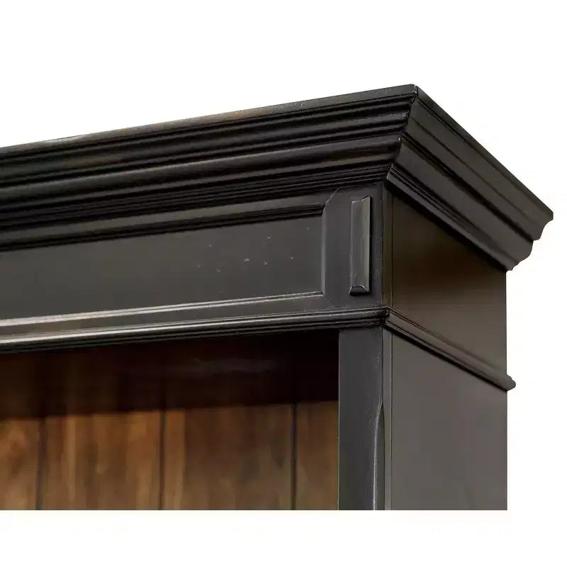 78" Hartford Open Bookcase Brown - Martin Furniture: Arched, 5-Shelf Wood Storage