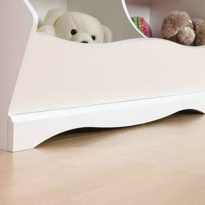 Twin Pogo Bookcase/Footboard Soft White Finish - Sauder
