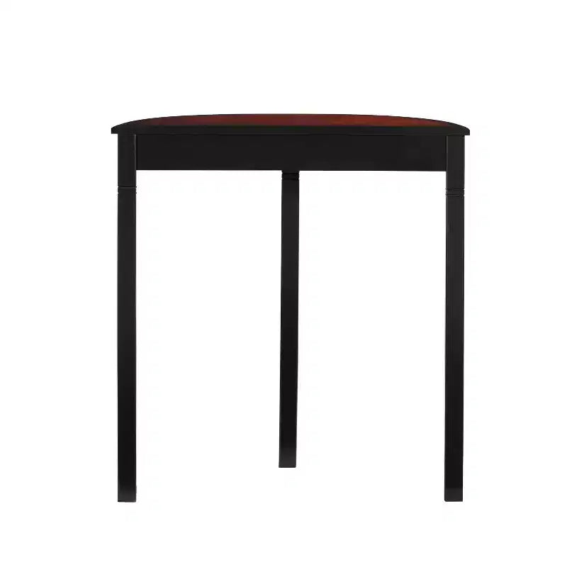 Camden Traditional Wood Demi Lune Console Table Black Cherry - Linon