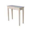 Mission Console Table Unfinished - International Concepts: Solid Parawood, Traditional Design