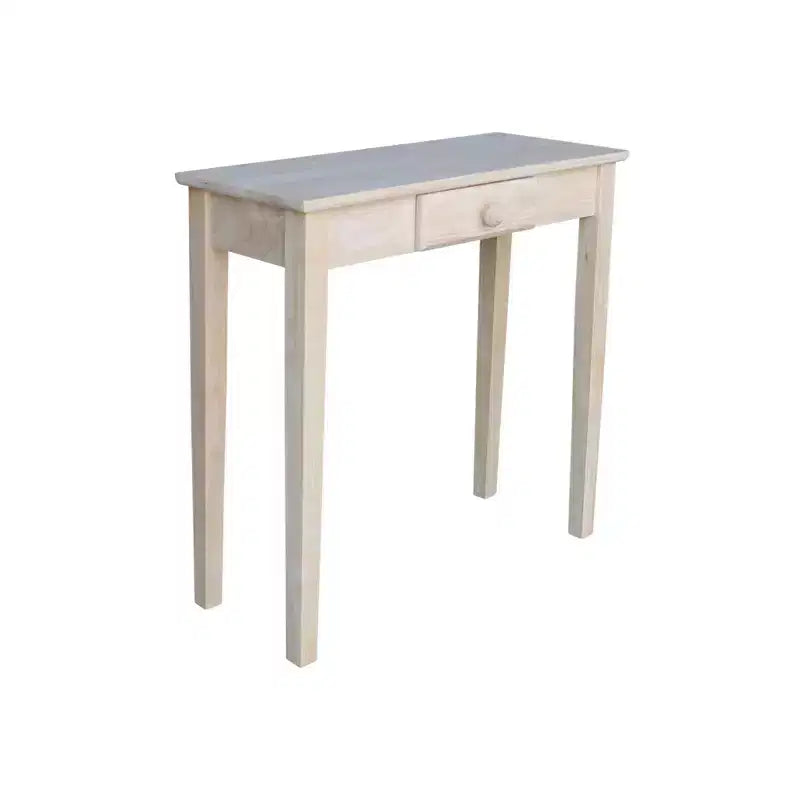 Mission Console Table Unfinished - International Concepts: Solid Parawood, Traditional Design