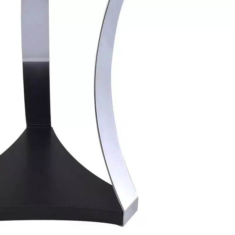Round End Table Black Chrome - Acme Furniture