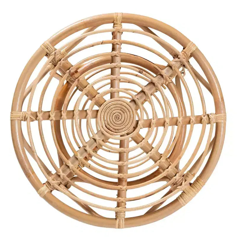 Cariel Rattan Coffee Table Natural/Brown - bali & pari: Indonesian Artisan, No Assembly Required