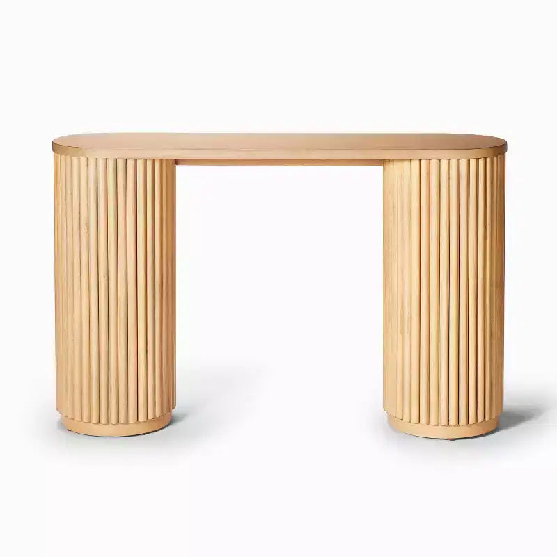 Dowel Console Table Natural - Threshold™ designed with Studio McGee
