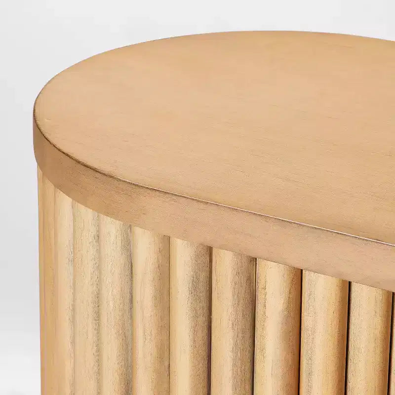 Dowel Console Table Natural - Threshold™ designed with Studio McGee