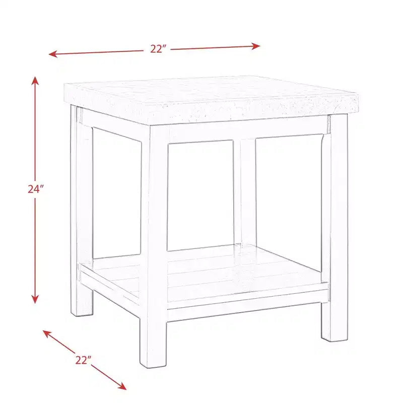 2pc Caleb Occasional Table Set Espresso - Picket House Furnishings