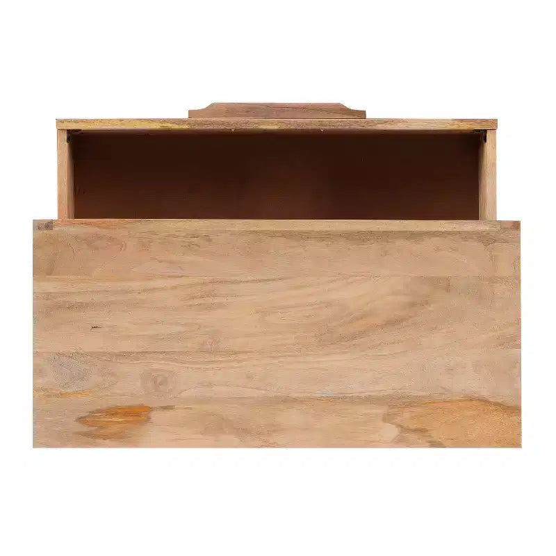 Gordon Transitional 3 Natural Cane Drawers Cabinet with Gold Metal Base - Powell