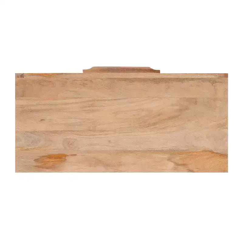 Gordon Transitional 3 Natural Cane Drawers Cabinet with Gold Metal Base - Powell