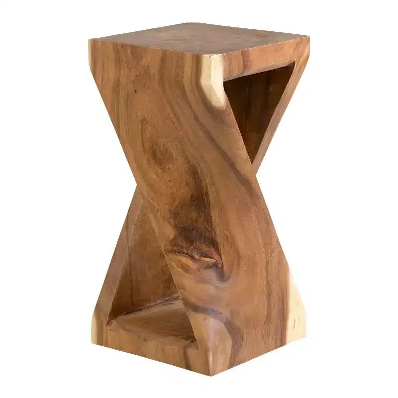 Cason Side Table Natural - East At Main: Coastal Beach Style, No Assembly, Wood Frame & Top, 24" Height