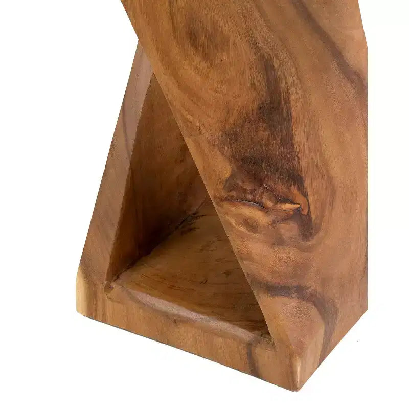Cason Side Table Natural - East At Main: Coastal Beach Style, No Assembly, Wood Frame & Top, 24" Height