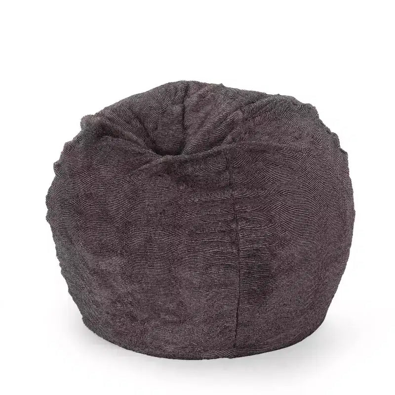 34" Greyrock Modern Glam Faux Fur Winter Bean Bag Brown/Beige - Christopher Knight Home