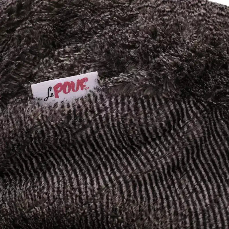 34" Greyrock Modern Glam Faux Fur Winter Bean Bag Brown/Beige - Christopher Knight Home