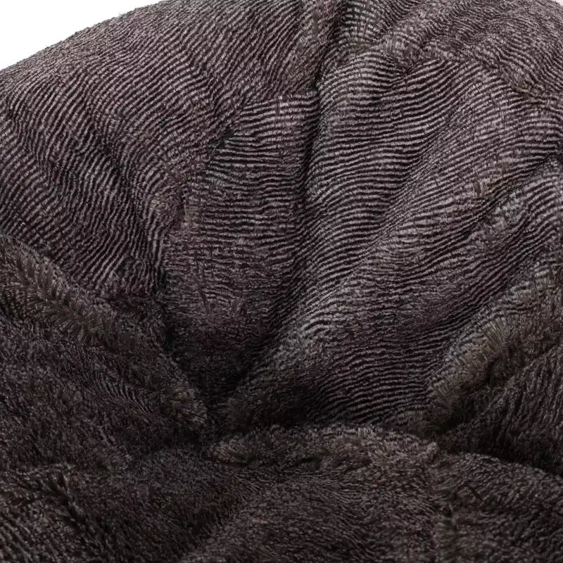 34" Greyrock Modern Glam Faux Fur Winter Bean Bag Brown/Beige - Christopher Knight Home