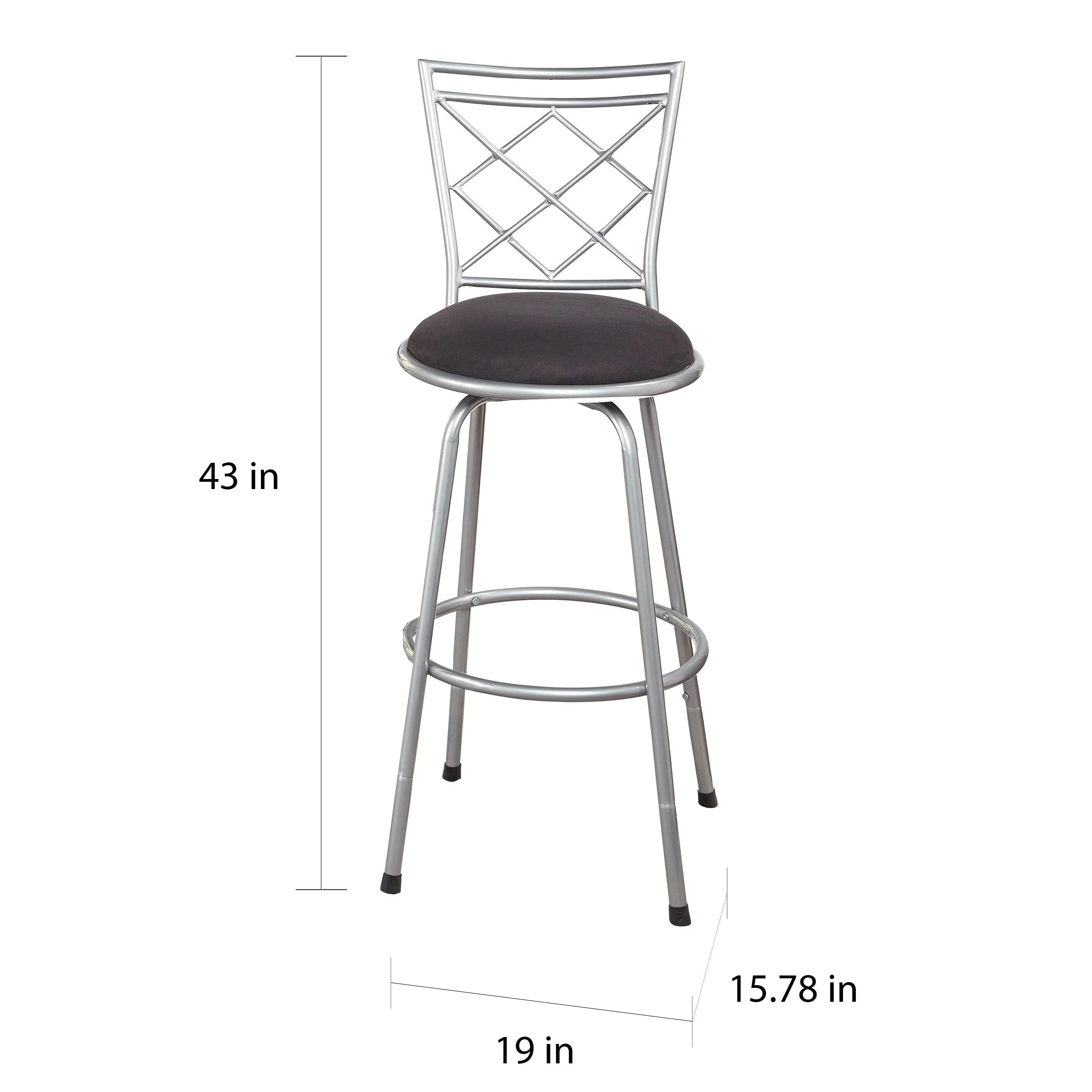 Tabourets Alyssa à hauteur réglable et pivotants Simple Living (lot de 3)
