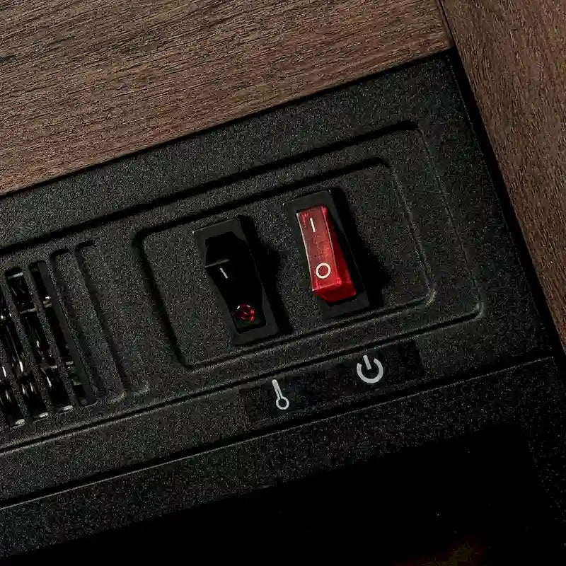 Meuble console de 147 cm avec foyer électrique pour téléviseurs jusqu'à 65 pouces