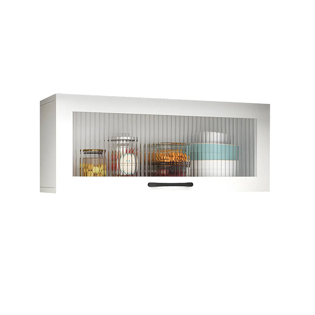 Vaisseliers muraux en bois blanc pour la cuisine
